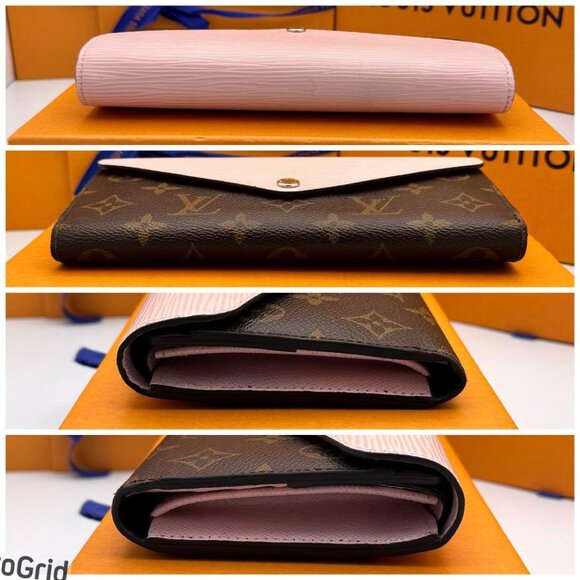 Authentic Louis Vuitton Monogram Epi Marie-Lou Long Wallet Rose Clair Pink - Picture 12 of 12